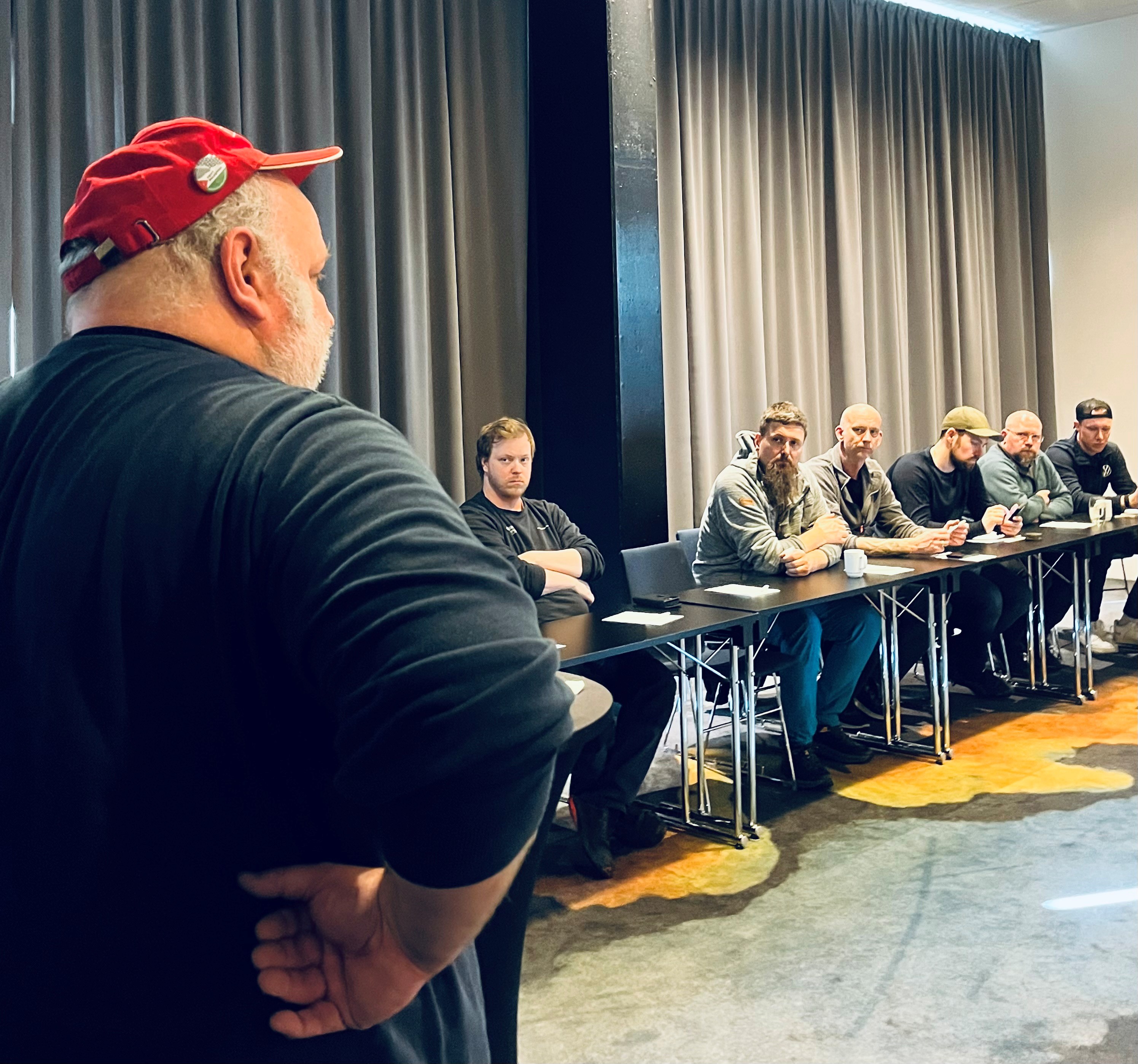 Forbundssekret&aelig;r Steffen H&oslash;iland innledet om kravene til l&oslash;nnsoppgj&oslash;ret